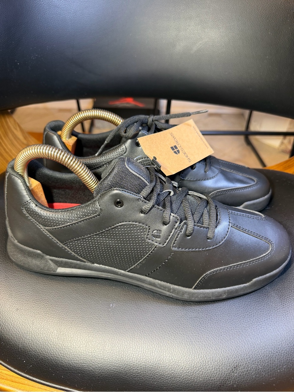 Shoes For Crews Freestyle II Men's Slip & Water Resistant Black Work Shoes 11.5